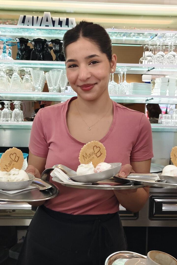 Die Eissorte Cassata im Eissalon Mauß