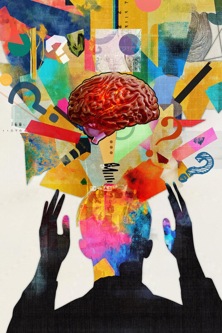 Complexity of thought processes and the human mind. Thoughts, creativity, emotions