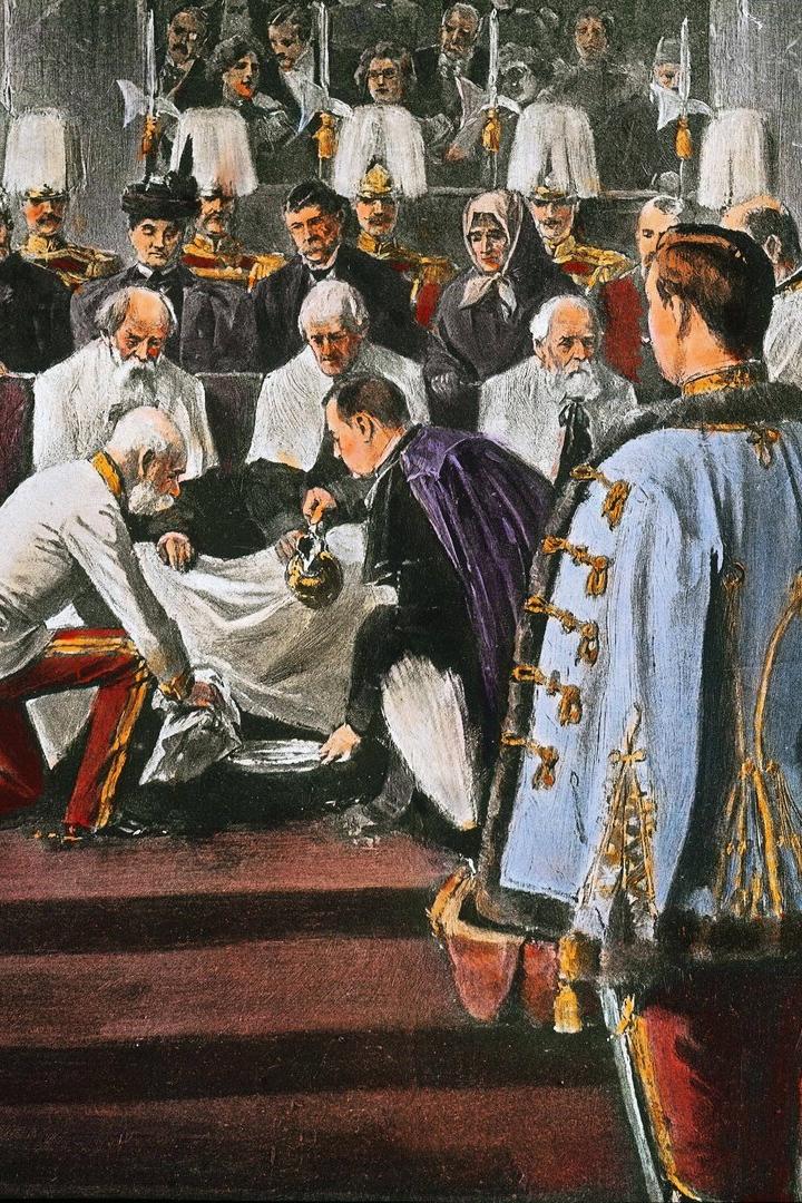 Fusswaschung zur österlichen Zeit