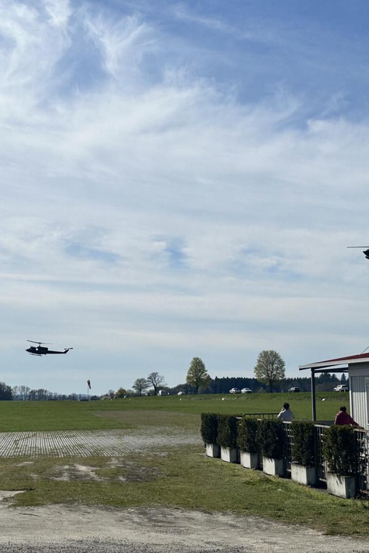 Bundesheerhubschrauber landen