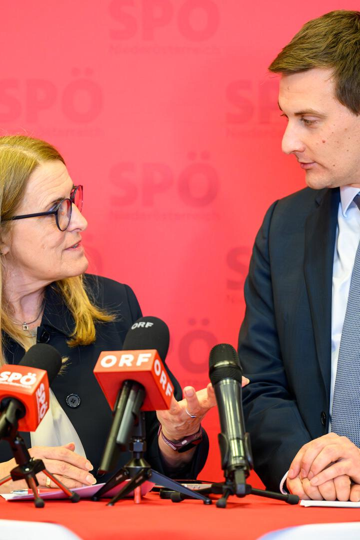 SITZUNG DES ERWEITERTEN SPÖ-LANDESPARTEIPRÄSIDIUMS: KÖNIGSBERGER-LUDWIG (SPÖ) / HERGOVICH (SPÖ)