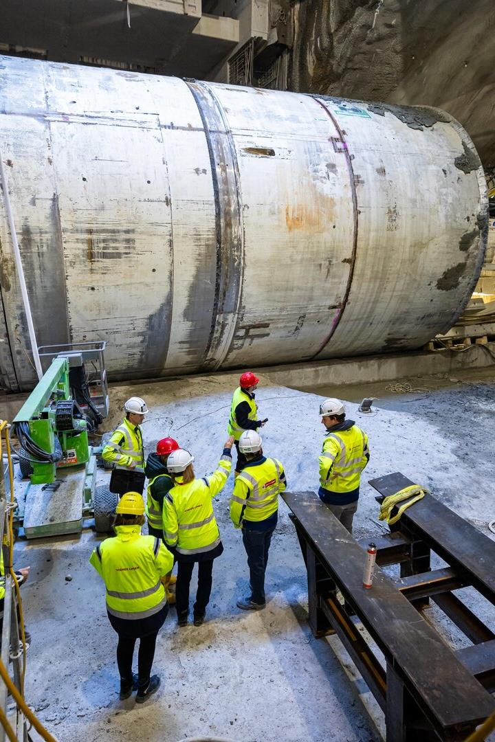 Tunneldurchschlag Tunnelvortriebsmaschine