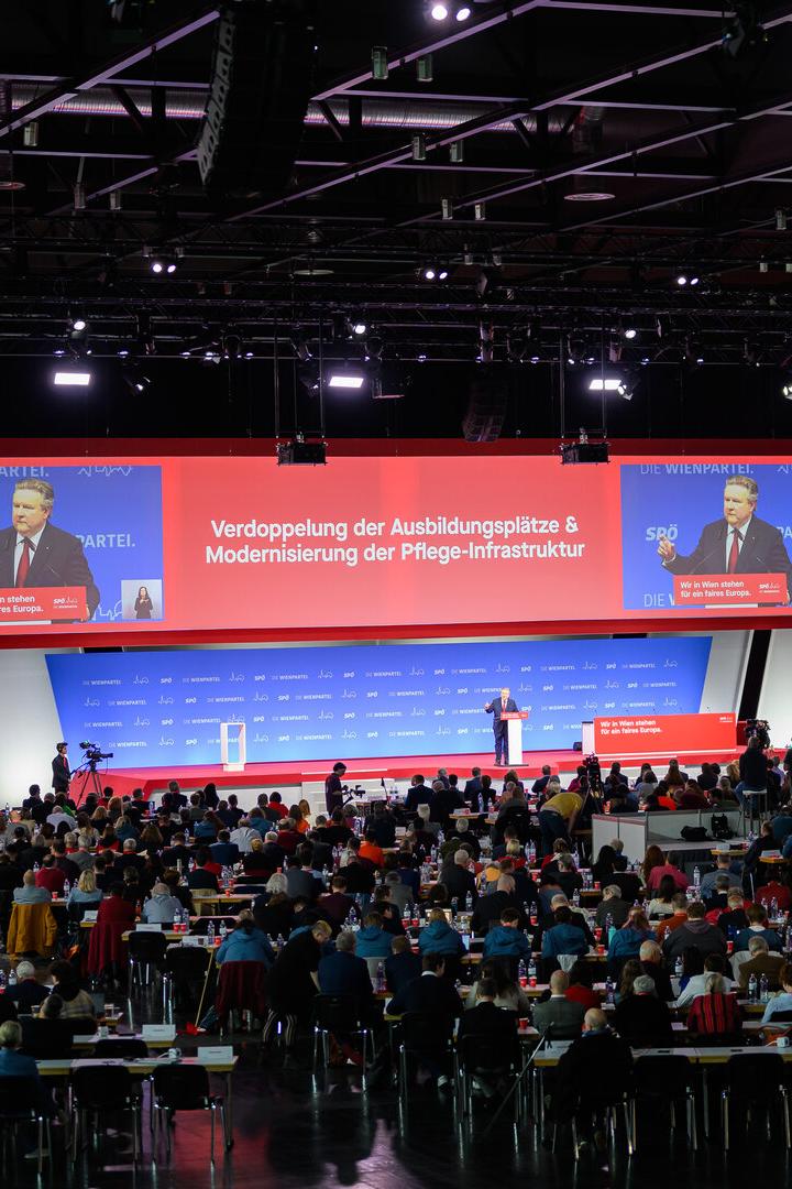 EU-WAHL: LANDESPARTEITAG DER SPÖ WIEN MIT AUFTAKT EU-WAHLKAMPF: LUDWIG