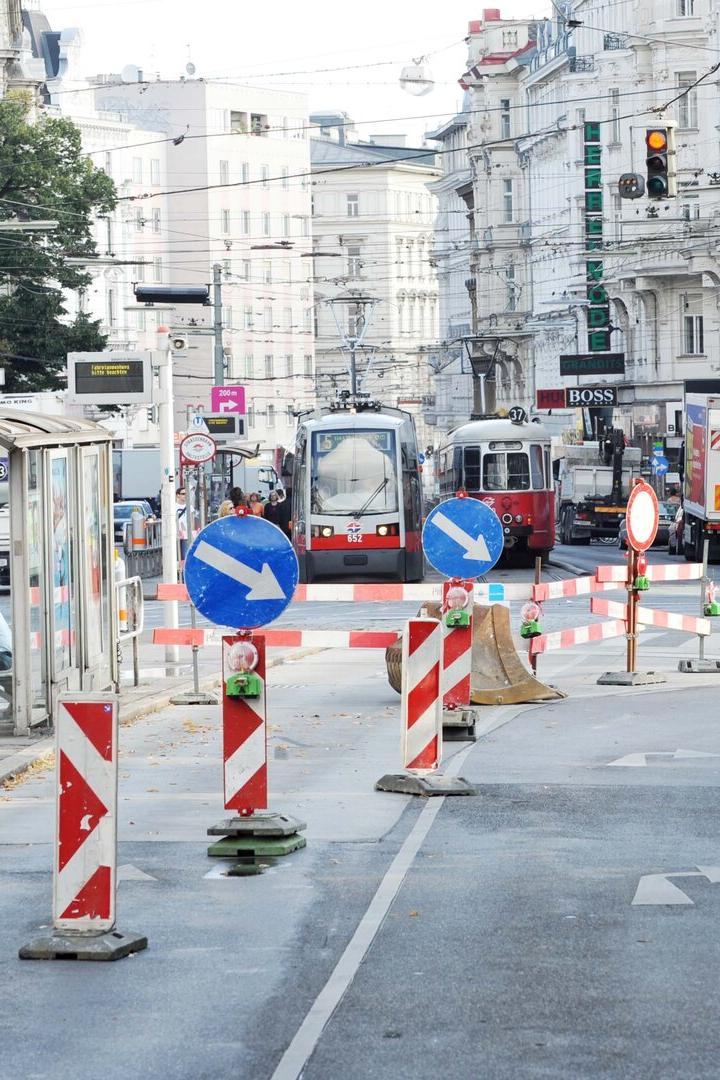 Kreuzung Spitalgasse/Währinger Straße (9. Bezirk) wird zur Baustelle (Archivbild).