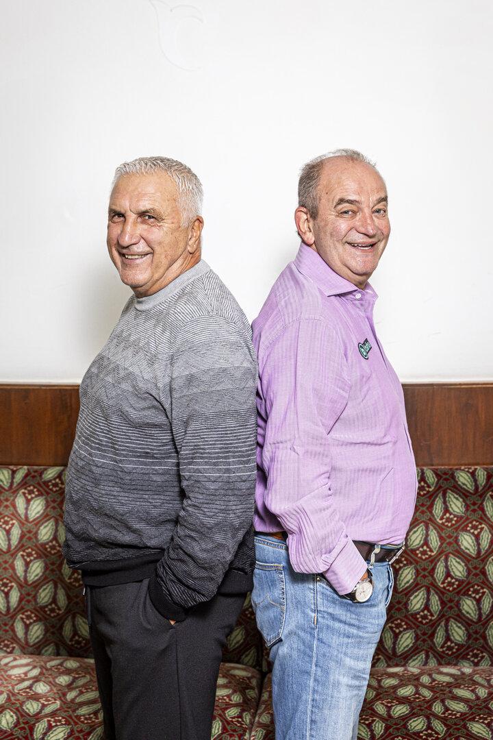 Hans Krankl (l.) und Herbert Prohaska - die Legenden von Rapid und Austria
