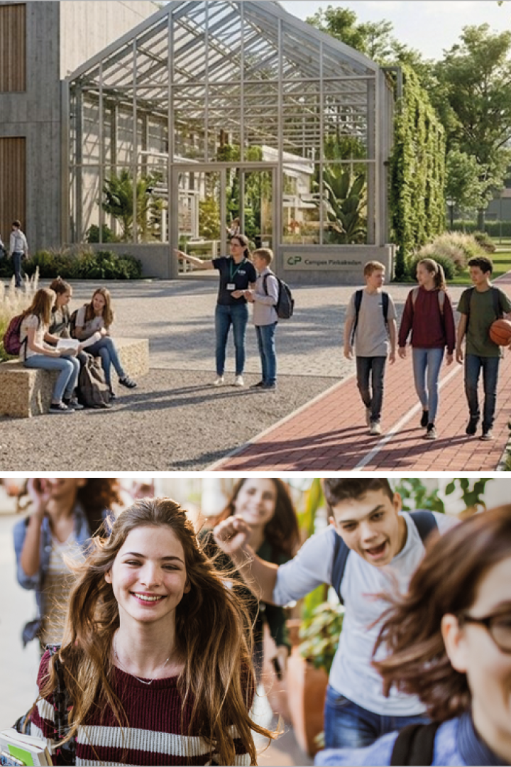 Kurier Live Talk: dargestellt sind Kinder auf Schulhof