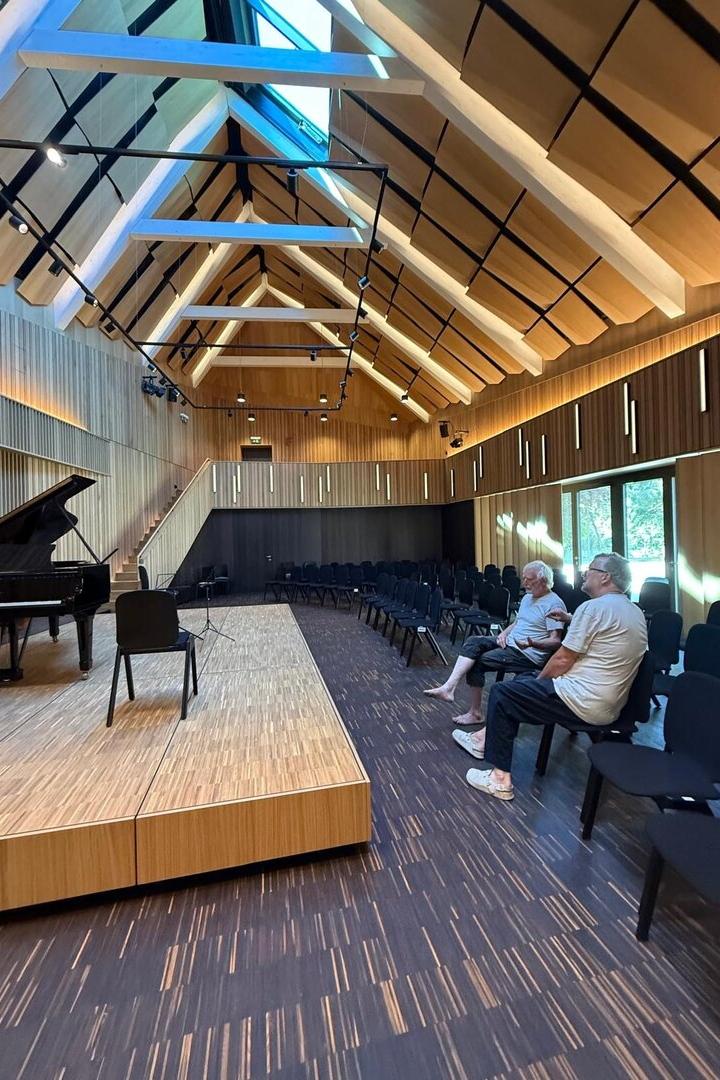 Der Konzertsaal Hermannswörth gilt als Prunkstück in Sachen Architektur und Klangerlebnis.