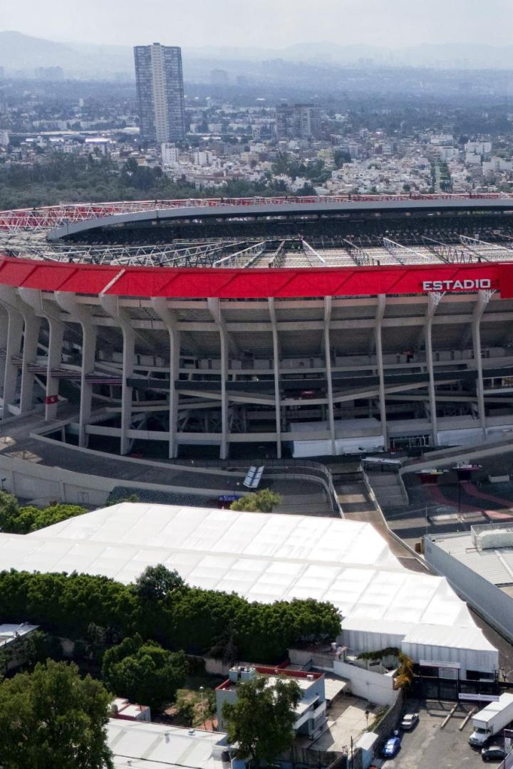Luftaufnahme des Stadions in Mexiko-Stadt