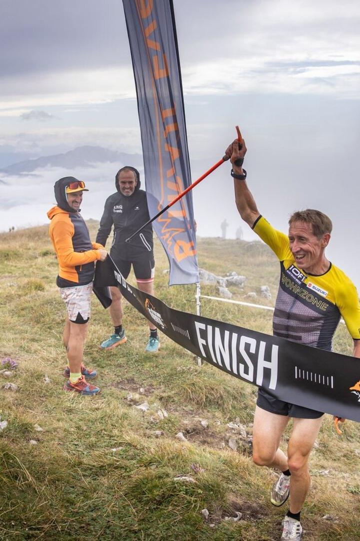 Zieleinlauf am Berg beim Ötscher Trail