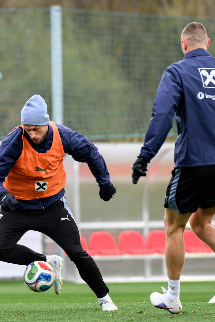 Kalajdzic und Arnautovic beim Training