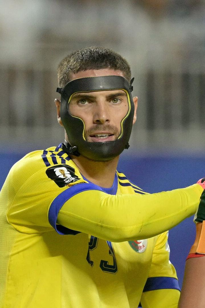 Luca Zidane im Spiel gegen Argentinien.