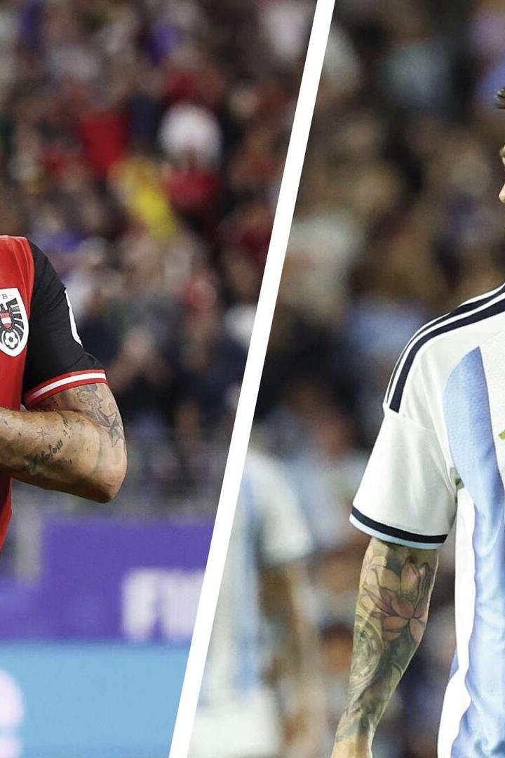 Vergleich der Starspieler: Marko Arnautovic (li.) und Lionel Messi