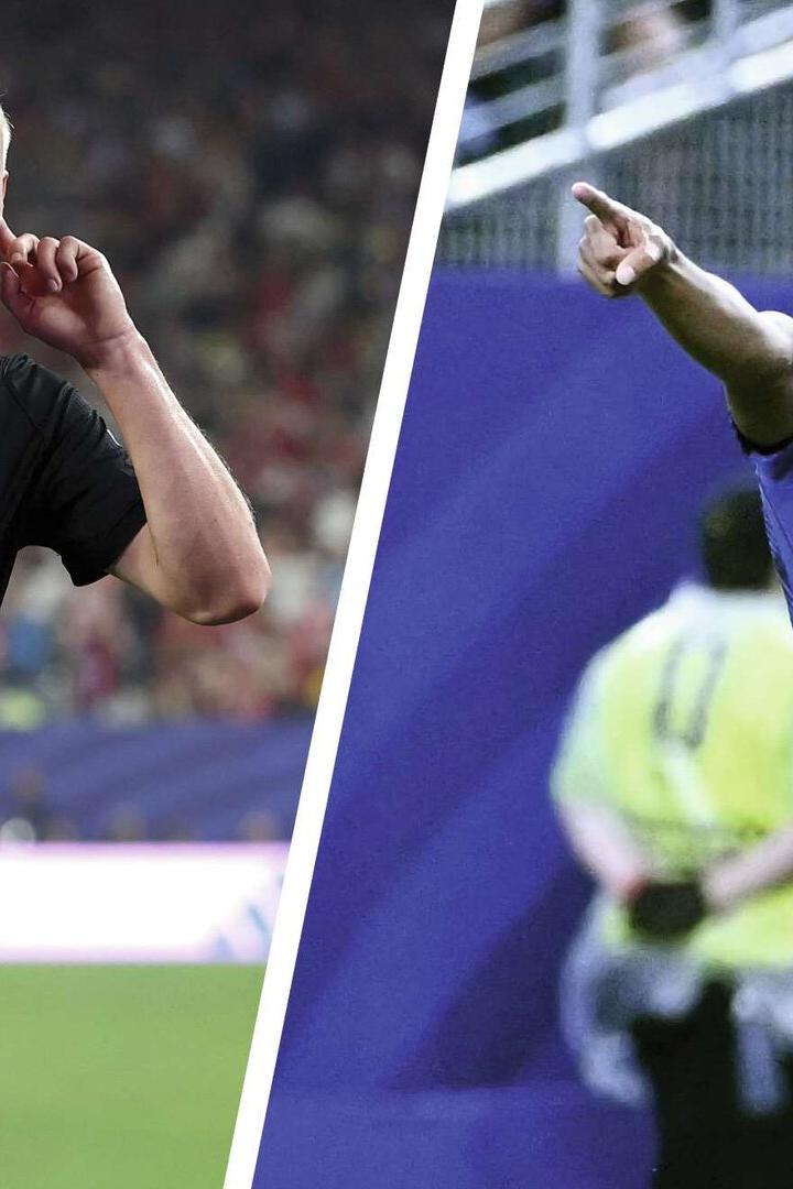 Haaland (l.) gegen Mbappe
