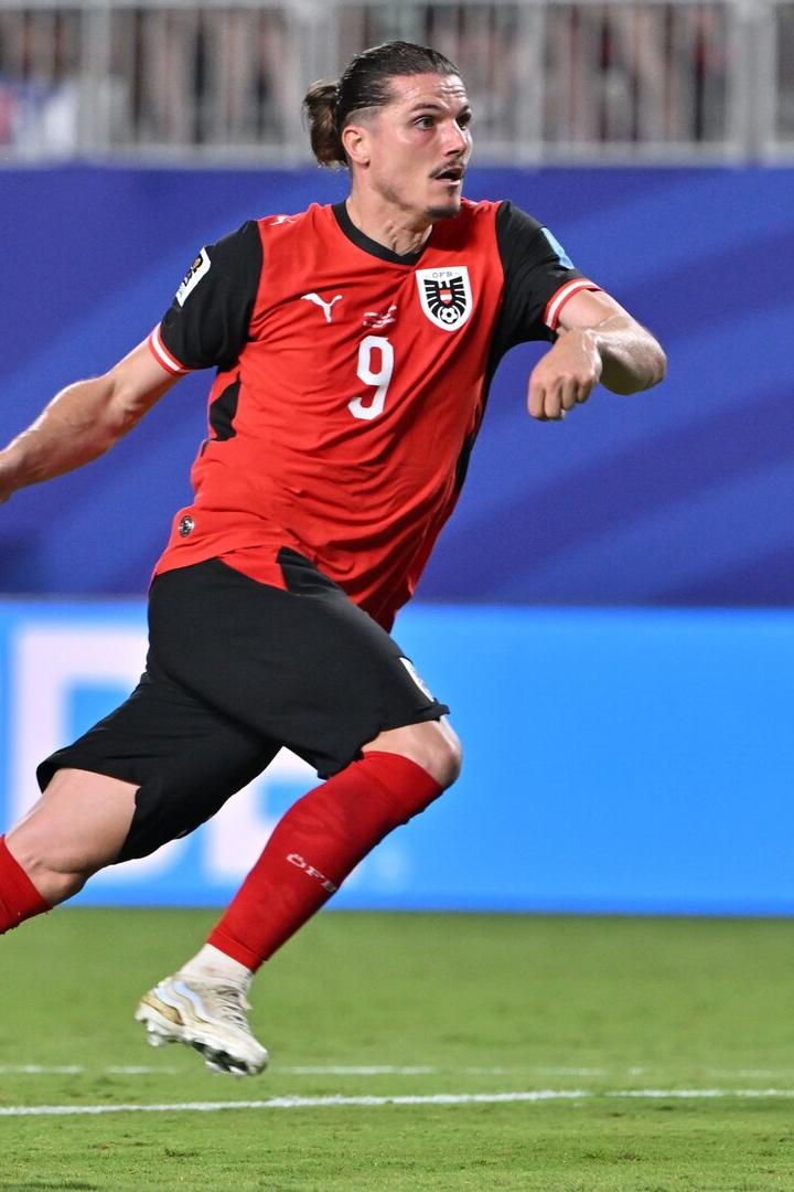 Marcel Sabitzer sprintet im Spiel gegen Algerien