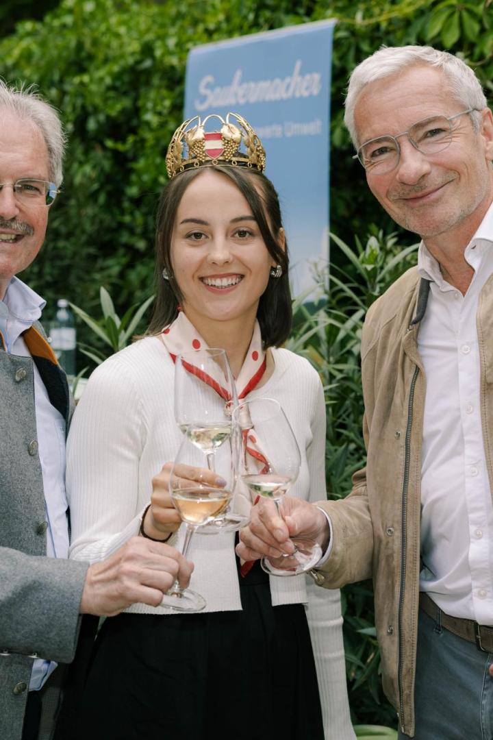 Karl Wilfing, Laura Hummel und Rainer Pariasek