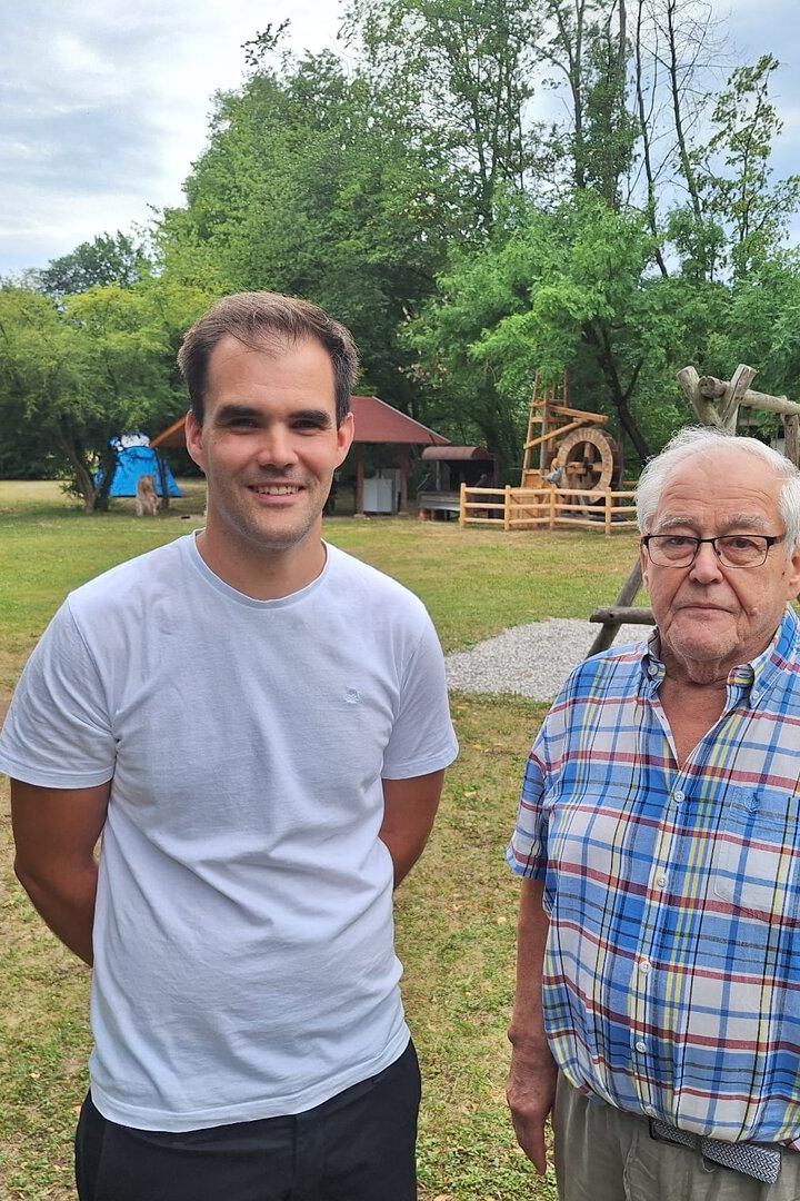 Klaus Aigner und Karl-Heinz Kaiser Campingplatz Purgstall