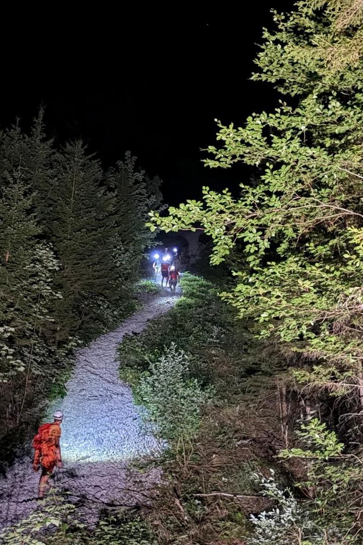 Nächtlicher Rettungseinsatz auf der Rax. Ein Paar aus Polen war in Bergnot geraten.