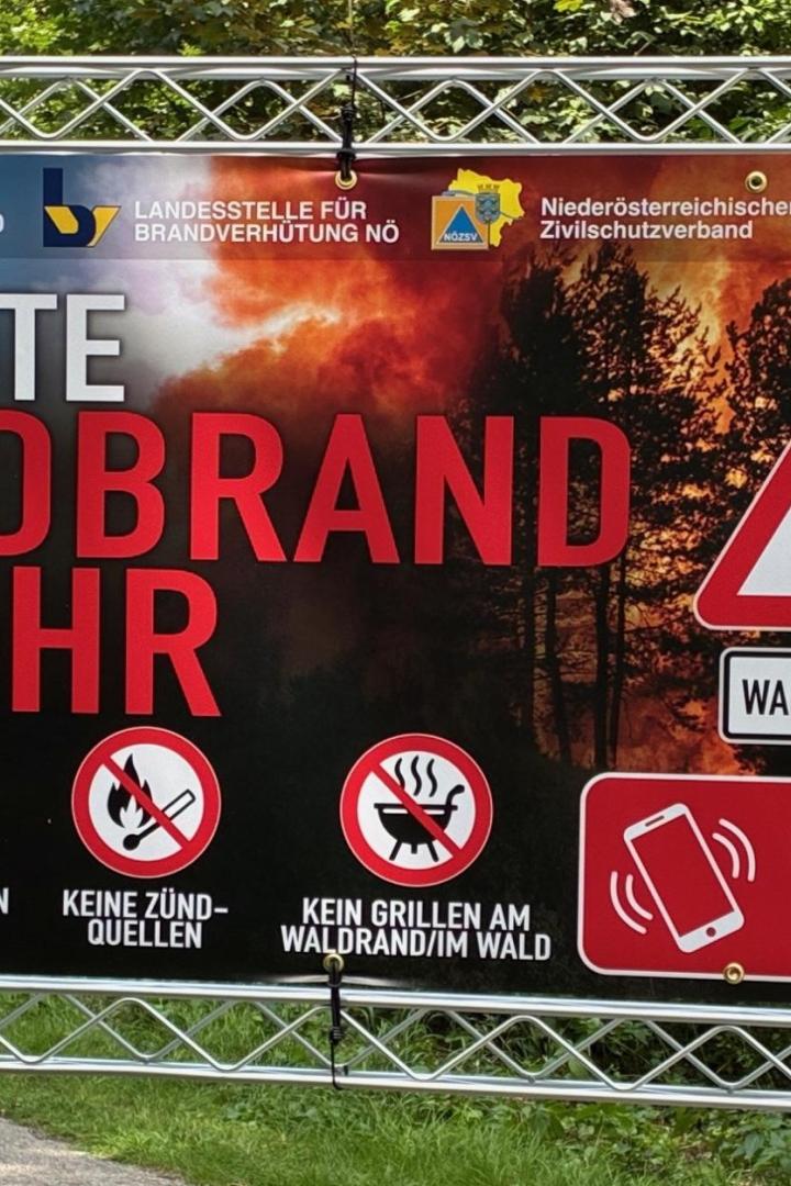 Warnung vor Waldbrand-Gefahr