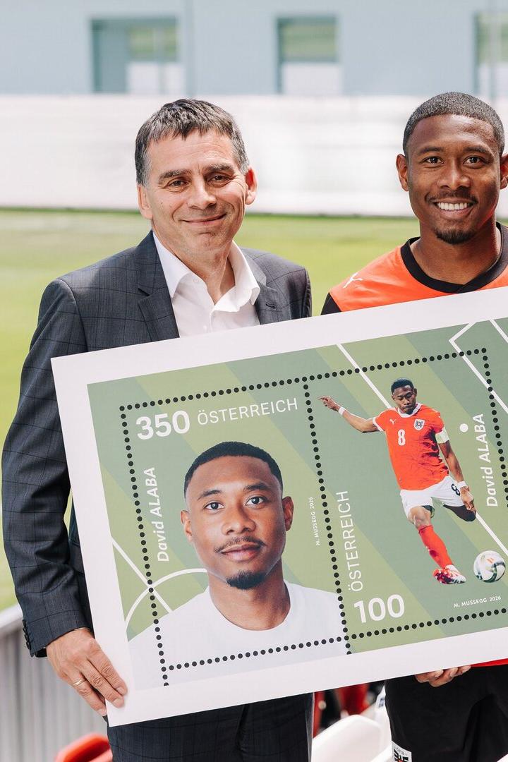 David Alaba auf neuer Briefmarke der Österreichischen Post