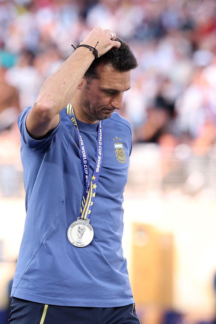 Trostpreis für Scaloni: Medaille für Platz zwei