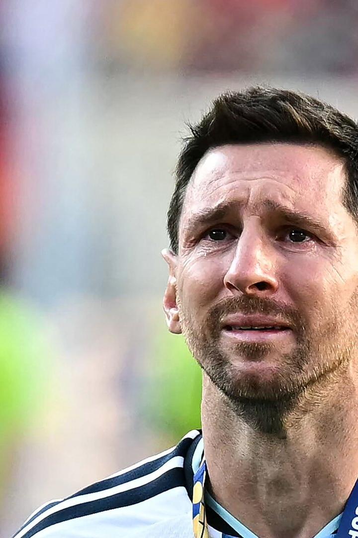 Emotionen bei Lionel Messi 