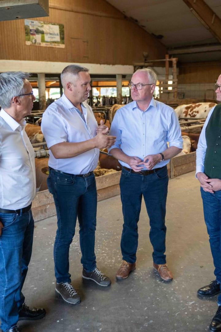 Besuch beim Milchbauern