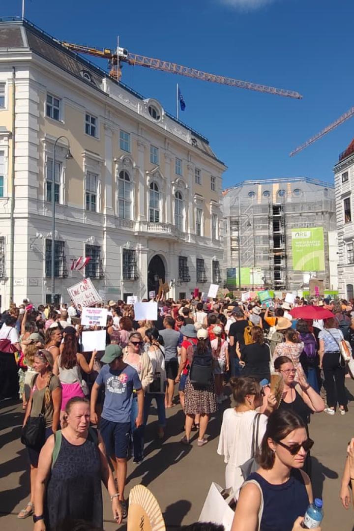 Demo Frauen Wien Ballhausplatz