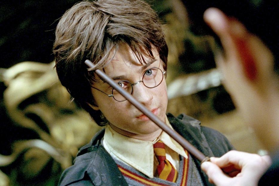 Harry Potter in einer Nahaufnahme aus dem Film „Harry Potter und die Kammer des Schreckens“.