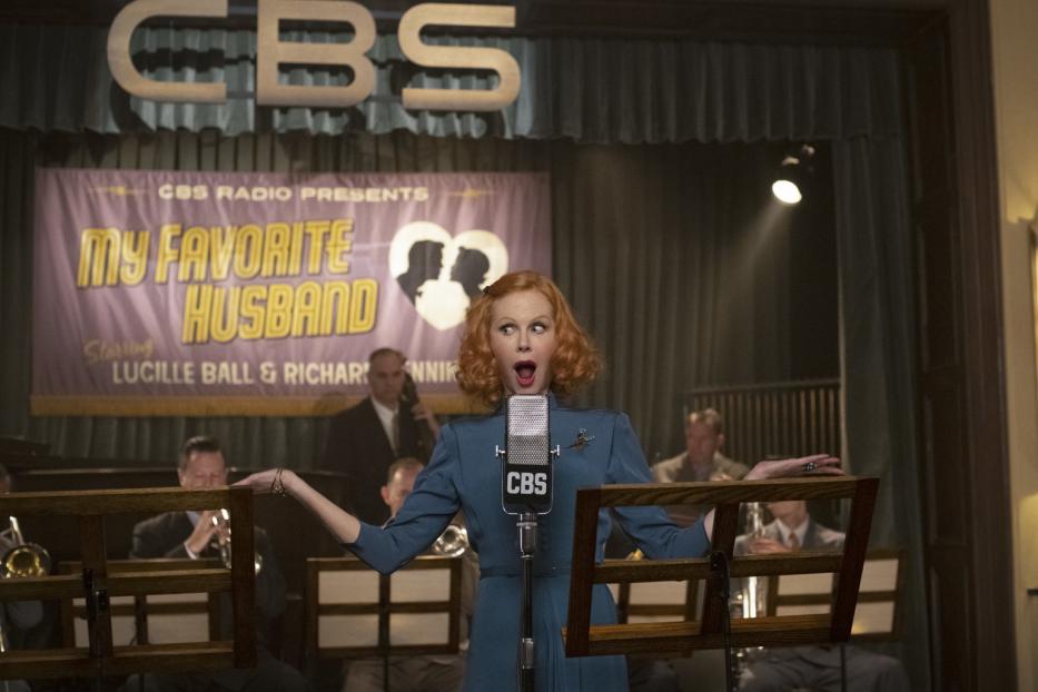 Nicole Kidman als Lucille Ball bei einer Aufführung von „My Favorite Husband“.