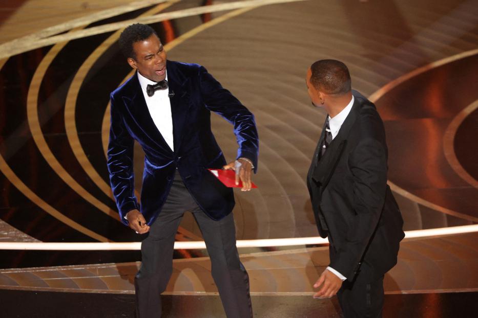 Chris Rock und Will Smith bei der 94. Oscar-Verleihung in Hollywood.