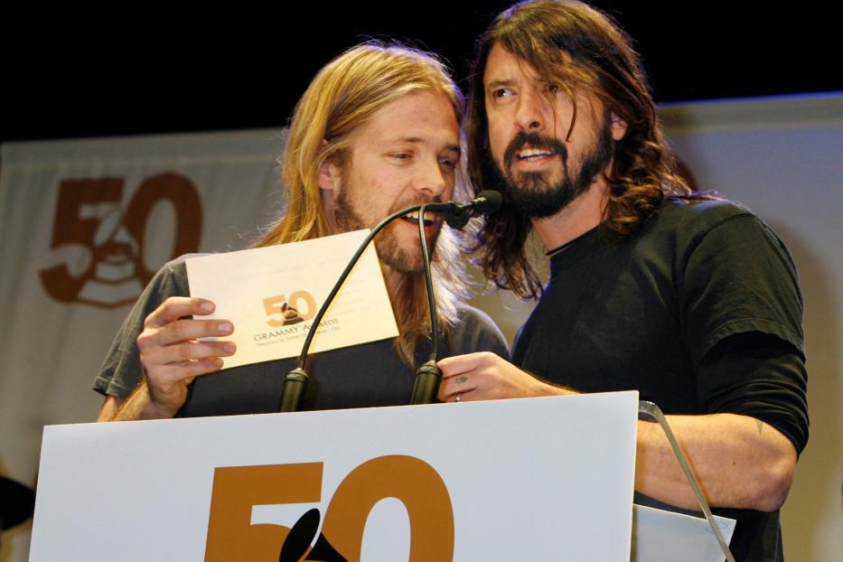 Foo Fighters bei den Nominierungen für die 50. jährlichen Grammy Awards in Hollywood.