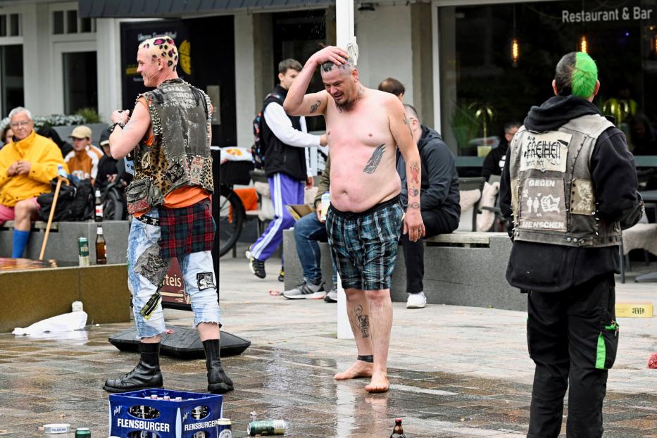 Punks auf Sylt.