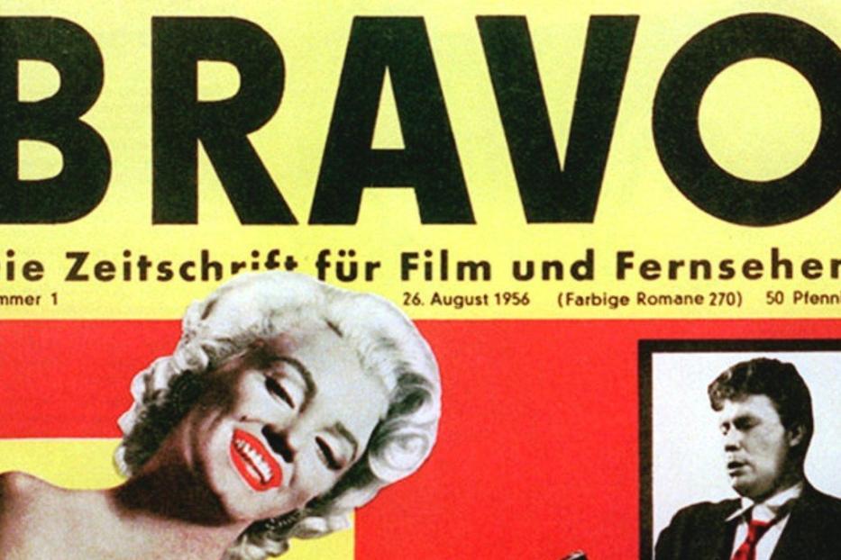 Das Cover der ersten Ausgabe der Zeitschrift „Bravo“ mit Marilyn Monroe.