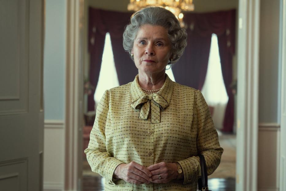 Imelda Staunton als Königin Elisabeth II. in der Serie „The Crown“.