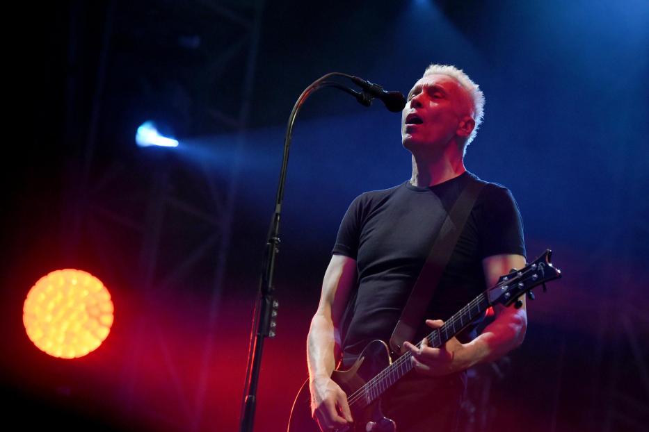 Farin Urlaub von Die Ärzte spielt 2019 auf dem Nova Rock Festival.