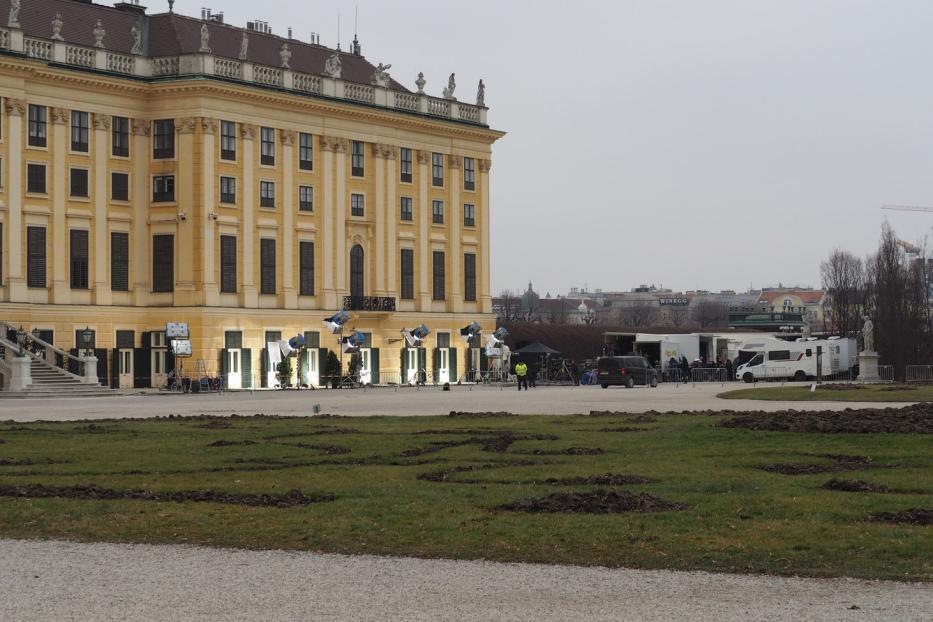 Das Schloss Schönbrunn in Wien dient als Filmkulisse.