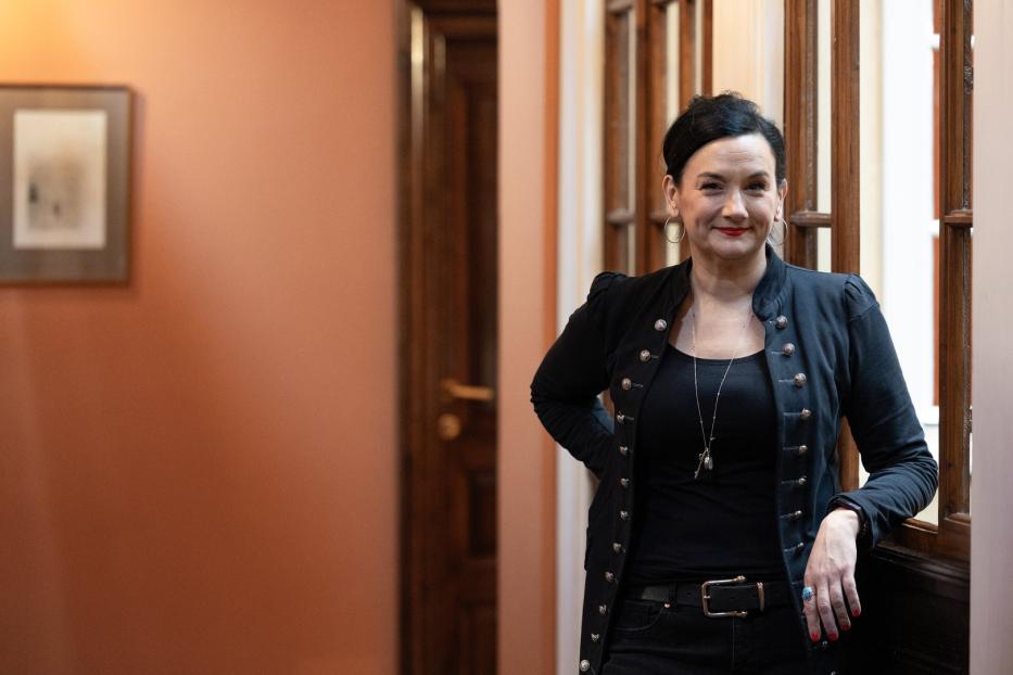 Schauspielerin und Autorin: Theresa Prammer.