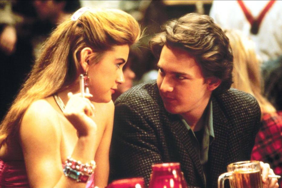 Demi Moore und Andrew McCarthy im Film „St. Elmo's Fire“.