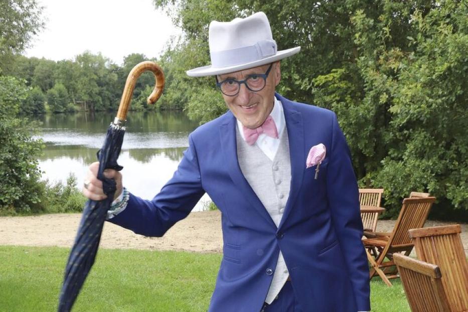 Granfluencer Günther Krabbenhöft beim Audi Ascot Renntag 2019.