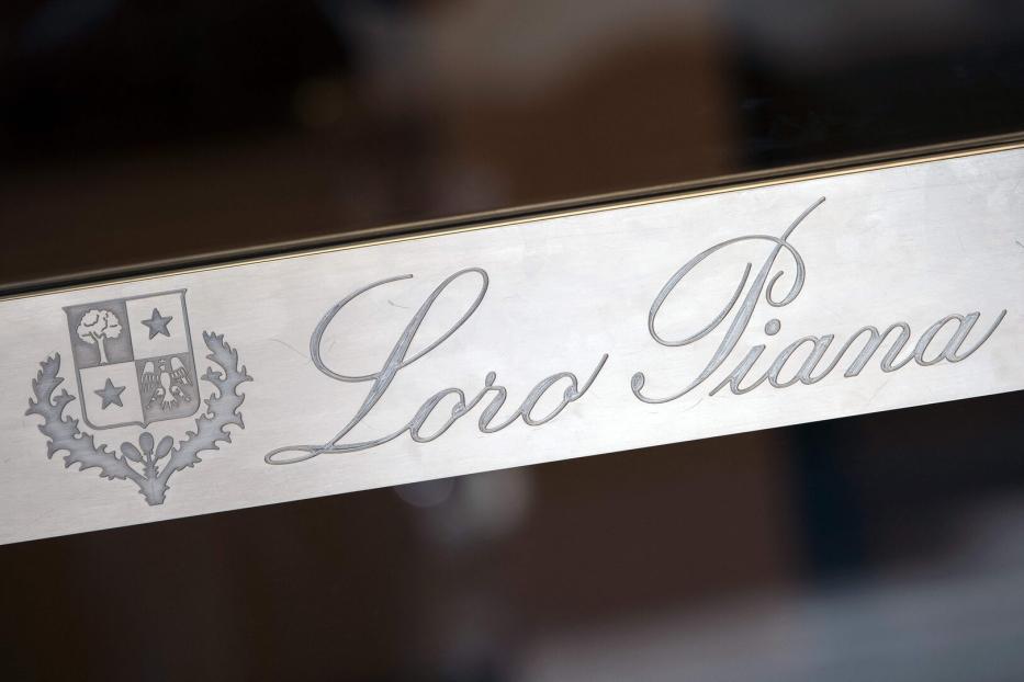 Das Logo von Loro Piana, einer italienischen Marke für Kleidung und Textilien.