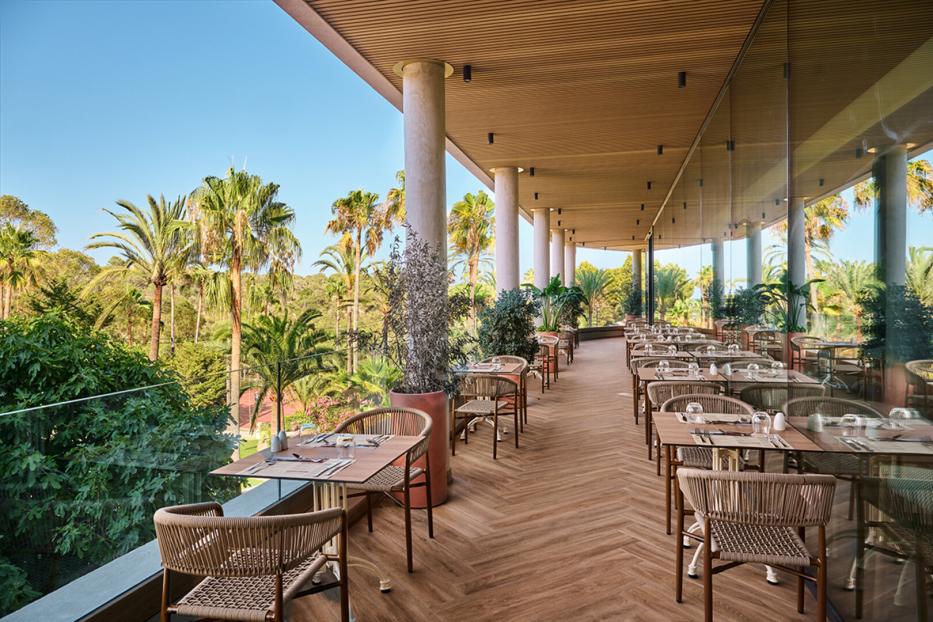Ausblick beim Essen im  Grupotel Cala Marsal Nature
