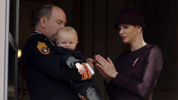 MONACO-ROYALS-NATIONAL DAY Charlene & Albert zeigen ihre großen Zwillinge