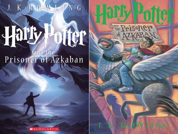 Die Cover der Bücher „Harry Potter und der Gefangene von Askaban“.