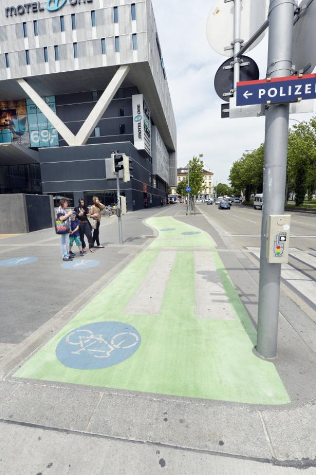 Grüne Radwege: Test laut Rathaus erfolgreich