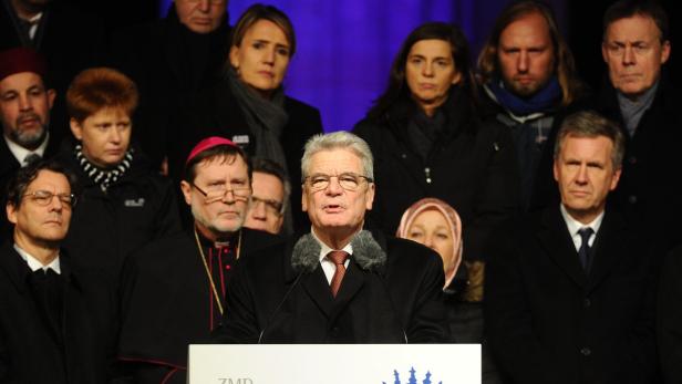 Gauck zu Terror: "Euer Hass ist unser Ansporn"