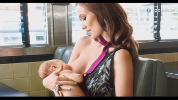 Glamour-Shooting: Olivia Wilde gibt Sohn die Brust