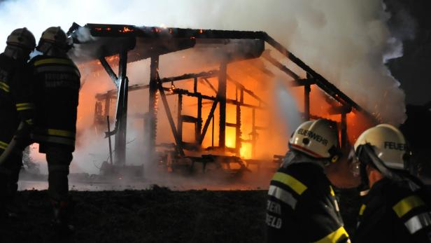 Gasthaus nach Brand völlig zerstört