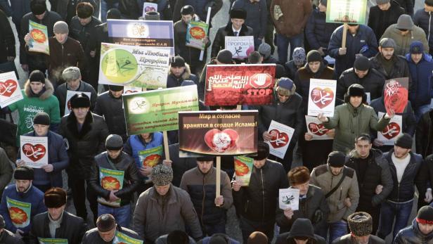 Kadyrow führt Großdemo gegen Charlie Hebdo an