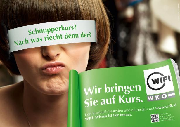 WIFI Kampagne Lowe GGK Lobster 16-Bogen-Plakat Sujet Frau