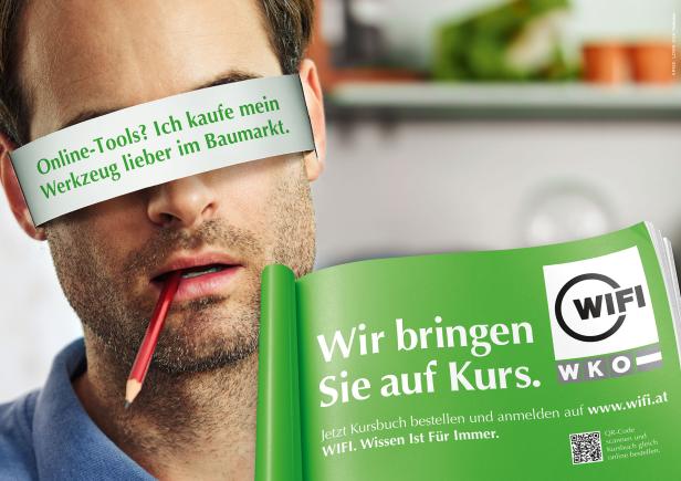 WIFI Kampagne Lowe GGK Lobster 16-Bogen-Plakat Sujet Mann